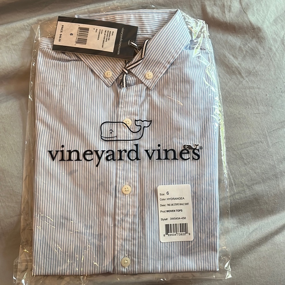 Boys Vineyard Vines long sleeve button down shirt